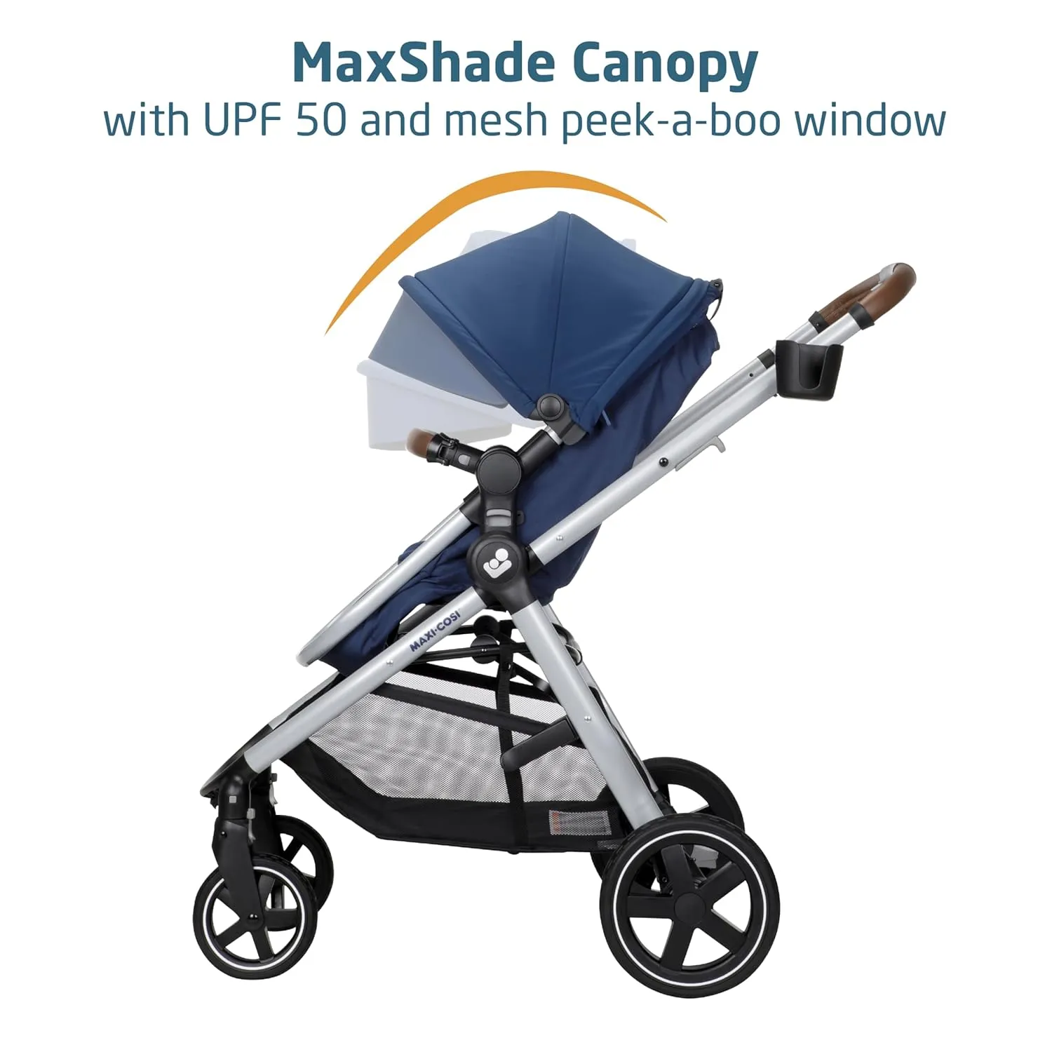 Maxi-Cosi Zelia™ Luxe 5-in-1 Modular - Baby Travel System Car Seat and Stroller, Infant Car Seat and Stroller Combo, Baby Car Seat and Stroller Combo in New Hope Navy
