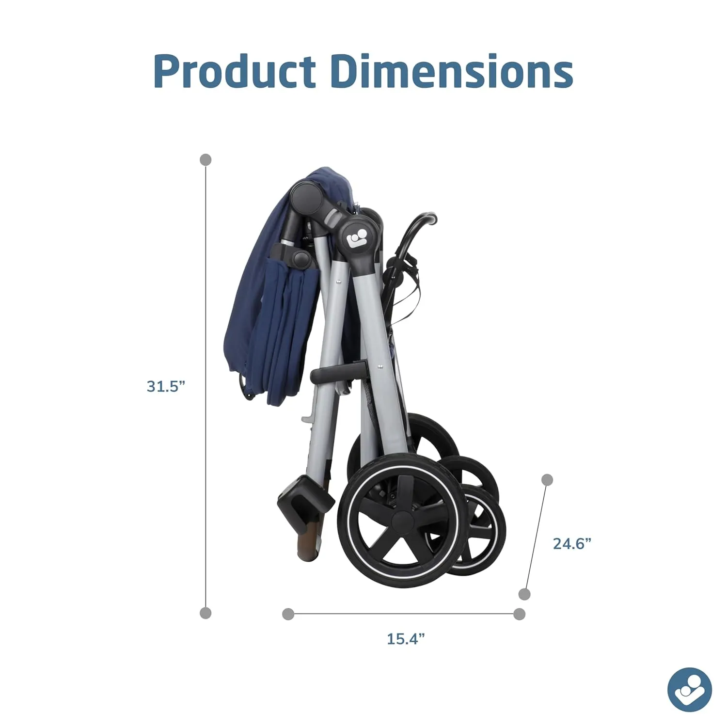 Maxi-Cosi Zelia™ Luxe 5-in-1 Modular - Baby Travel System Car Seat and Stroller, Infant Car Seat and Stroller Combo, Baby Car Seat and Stroller Combo in New Hope Navy