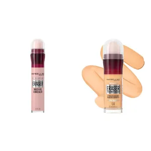 Maybelline Instant Age Rewind Dark Circles Concealer & Foundation Bundle with SPF 20, 160 & 130 Counts