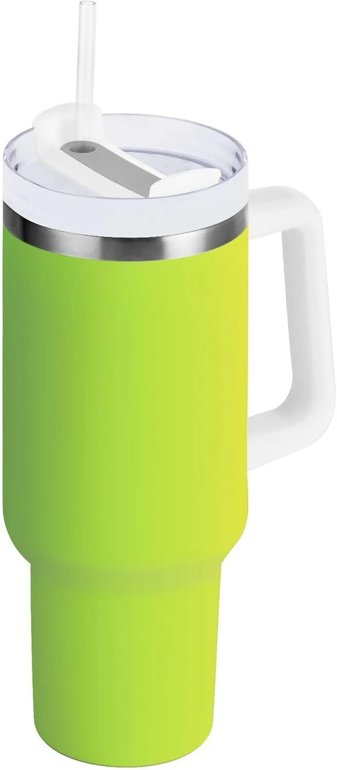 MCHIVER Hidden Jaguar Gradient 30 oz Tumbler with Handle and Straw Stainless Steel Vacuum Water Bottle Leak-proof Travel Coffee Mug Insulated Water Bottle for Office Home Car