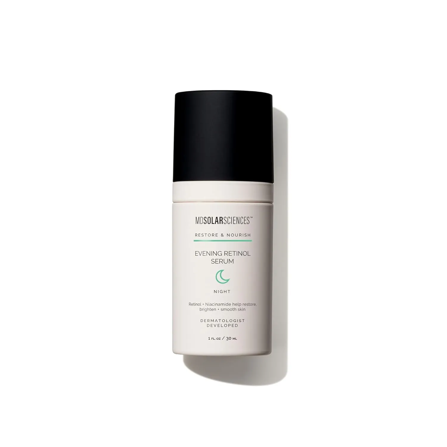 MDSolarSciences Evening Retinol Serum | Lightweight & Moisturizing Anti-Aging Treatment | Reduces Appearance of Discoloration, Fine Lines & Pores | Encapsulated Retinol for Sensitive Skin (1 Fl Oz)