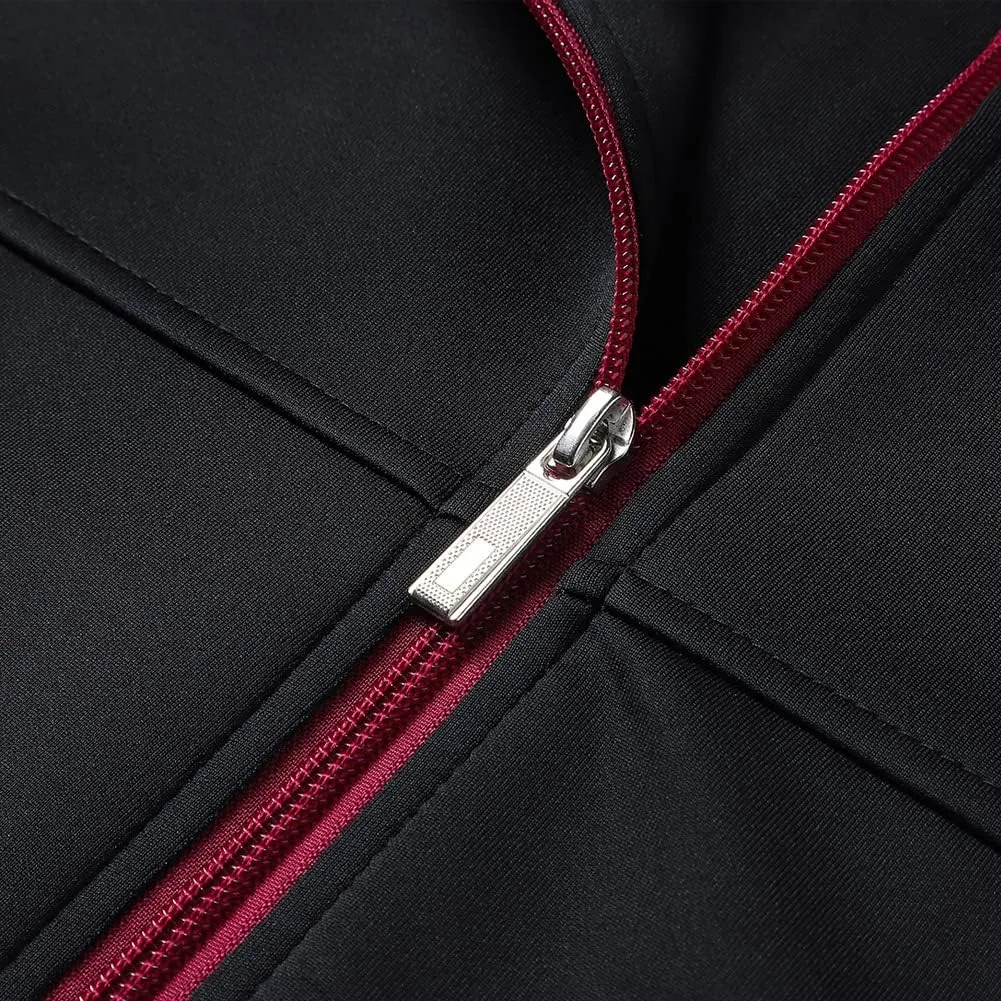 Men's Casual Tracksuit Long Sleeve Sweatsuit Athletic Set Full Zip Running Jogging Sports Jacket and Pants