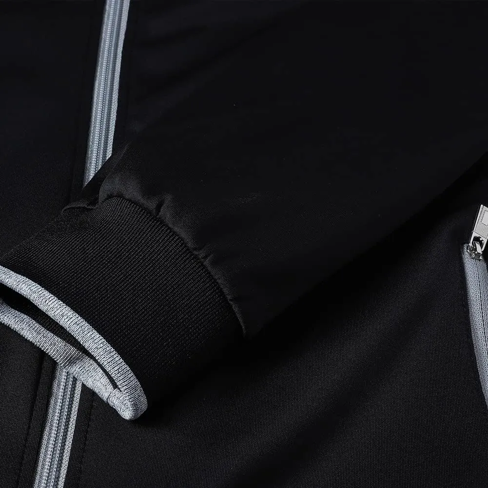 Men's Casual Tracksuit Long Sleeve Sweatsuit Athletic Set Full Zip Running Jogging Sports Jacket and Pants