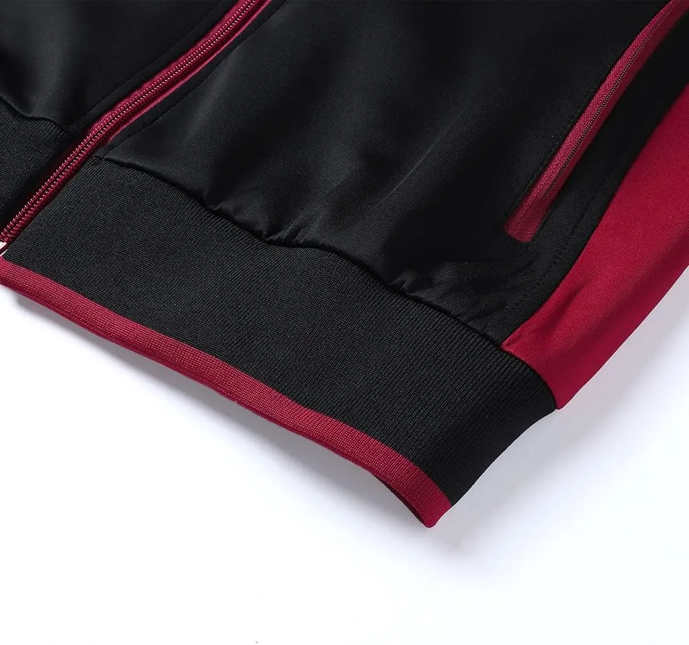 Men's Casual Tracksuit Long Sleeve Sweatsuit Athletic Set Full Zip Running Jogging Sports Jacket and Pants