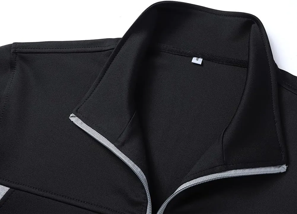 Men's Casual Tracksuit Long Sleeve Sweatsuit Athletic Set Full Zip Running Jogging Sports Jacket and Pants