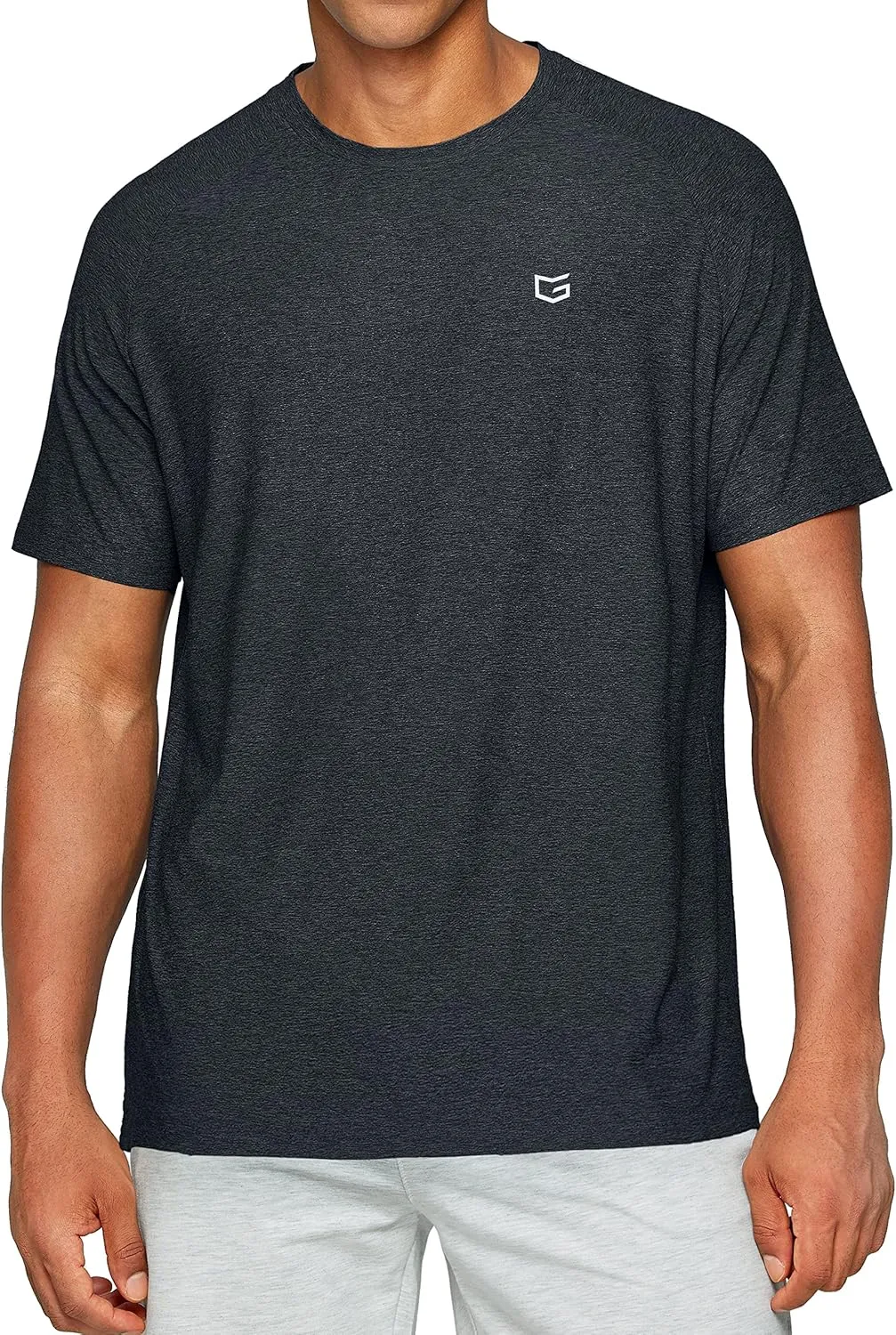 Men's Dry Fit Short Sleeve T-Shirt Crewneck Lightweight Tee Shirts for Men Workout Athletic Casual