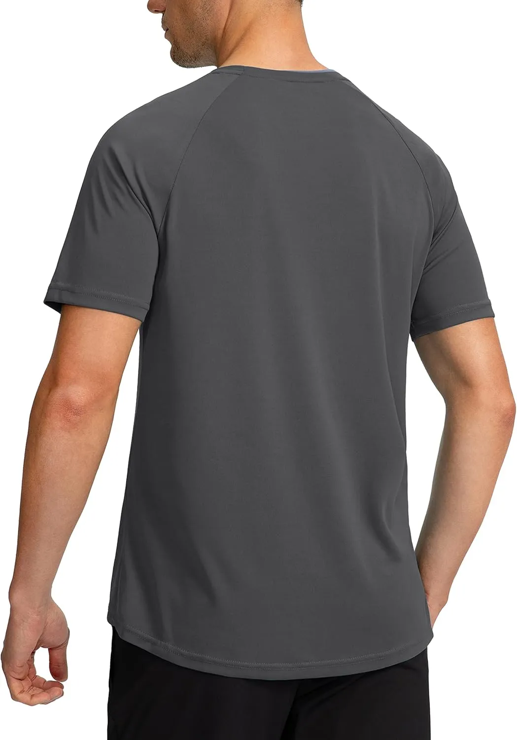 Men's Dry Fit Short Sleeve T-Shirt Crewneck Lightweight Tee Shirts for Men Workout Athletic Casual