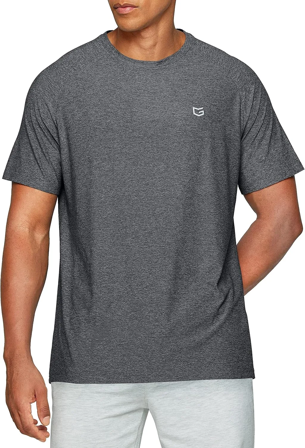 Men's Dry Fit Short Sleeve T-Shirt Crewneck Lightweight Tee Shirts for Men Workout Athletic Casual