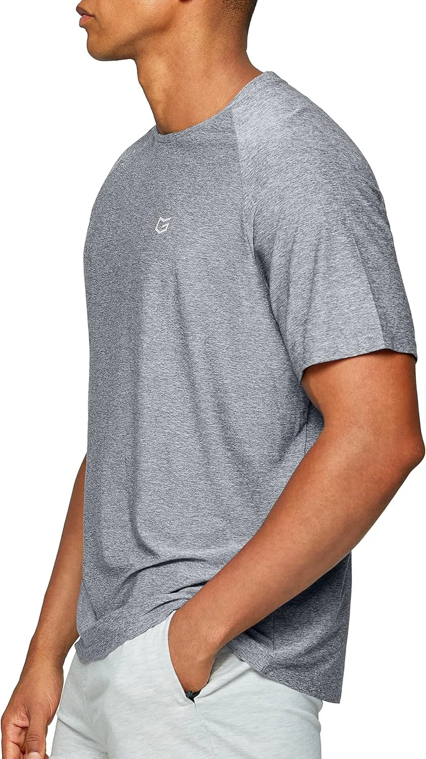 Men's Dry Fit Short Sleeve T-Shirt Crewneck Lightweight Tee Shirts for Men Workout Athletic Casual