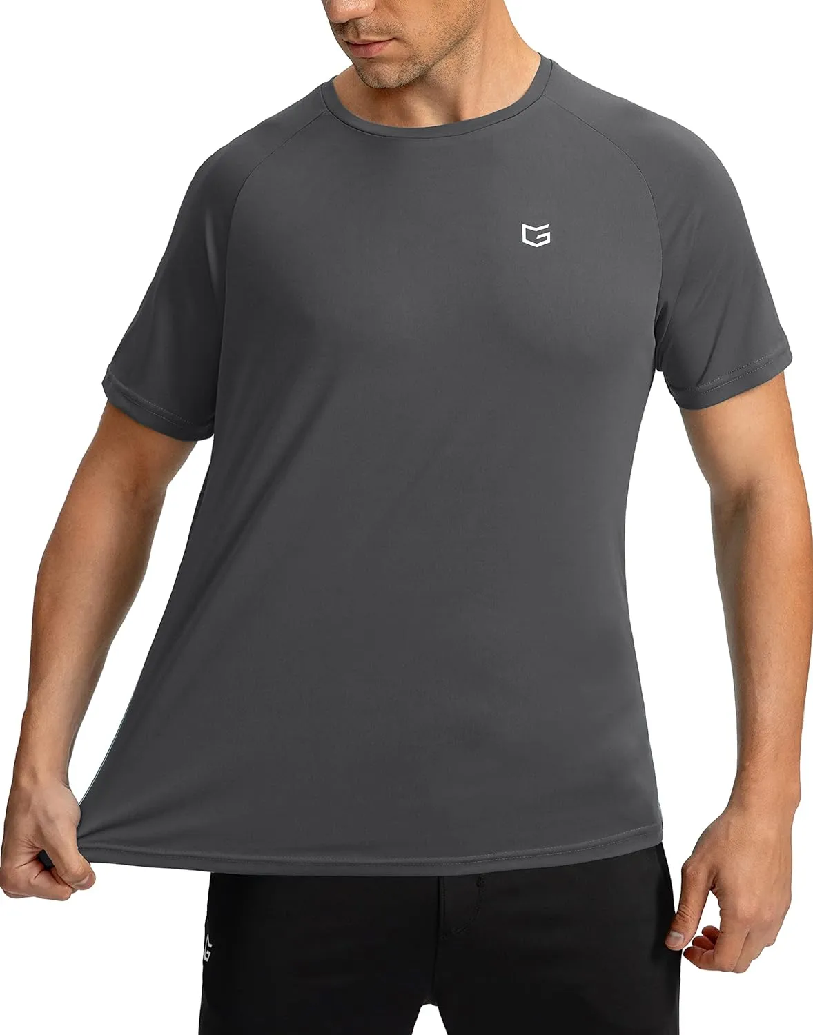 Men's Dry Fit Short Sleeve T-Shirt Crewneck Lightweight Tee Shirts for Men Workout Athletic Casual