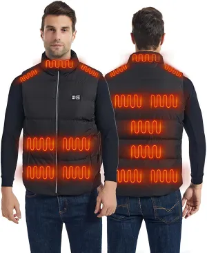 Men's Heated Jacket with Battery Heated Body Warmer Winter Outdoor Heating Jackets for Men