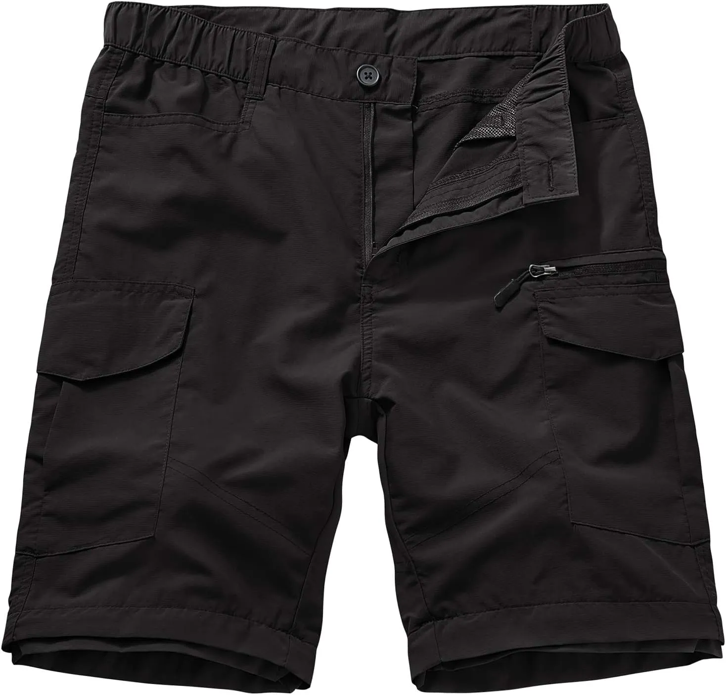 Mens Hiking Pants Quick Dry Lightweight Fishing Convertible Zip Off Safari Trousers