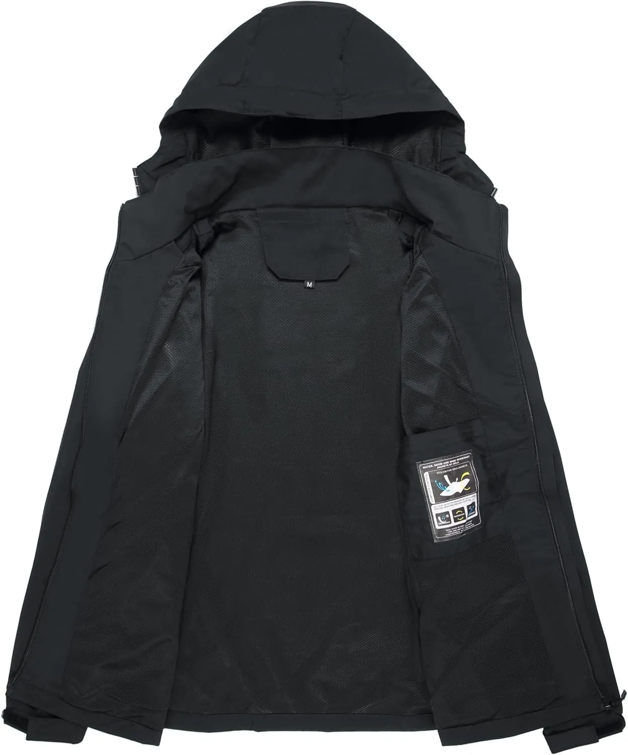 Men's Lightweight Waterproof Rain Jacket,Shell Hooded Outdoor Raincoat Hiking Windbreake jacket