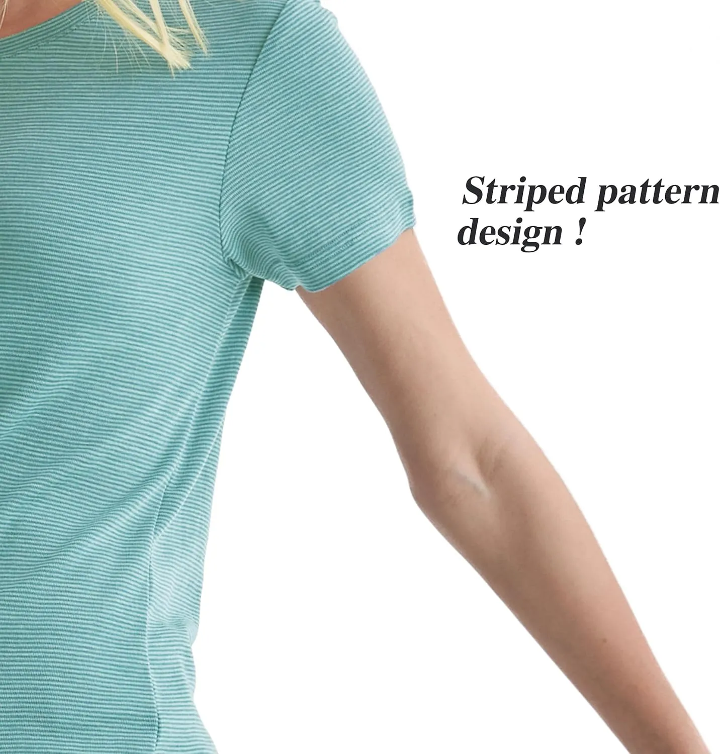 Merino Protect 100% Merino Wool T Shirts Women Crew Neck Tops Short Sleeve Odor Resistance Base Layer Travel Hiking Tee Shirt
