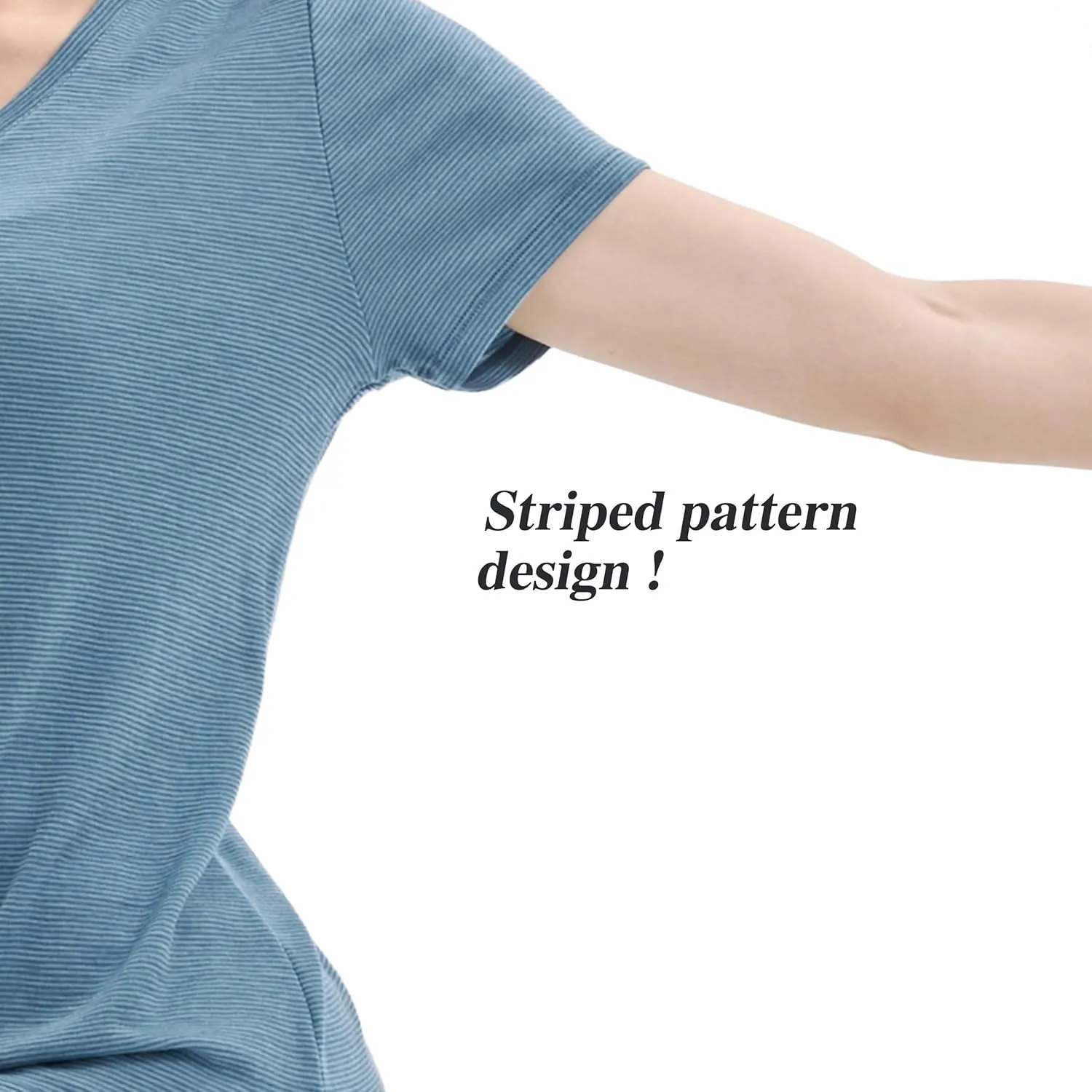 Merino Protect 100% Merino Wool V Neck T-Shirt for Women Short Sleeve Base Layers Odor Resistance Tops for Outdoor Hiking