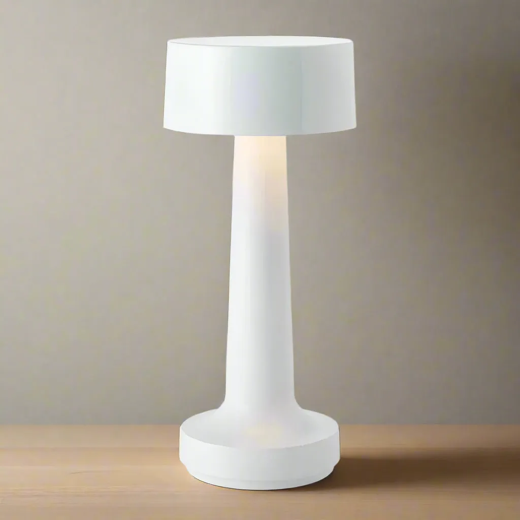 MetalLux Cordless LED Table Lamp – Dimmable Touch-Control Light for Home & Office