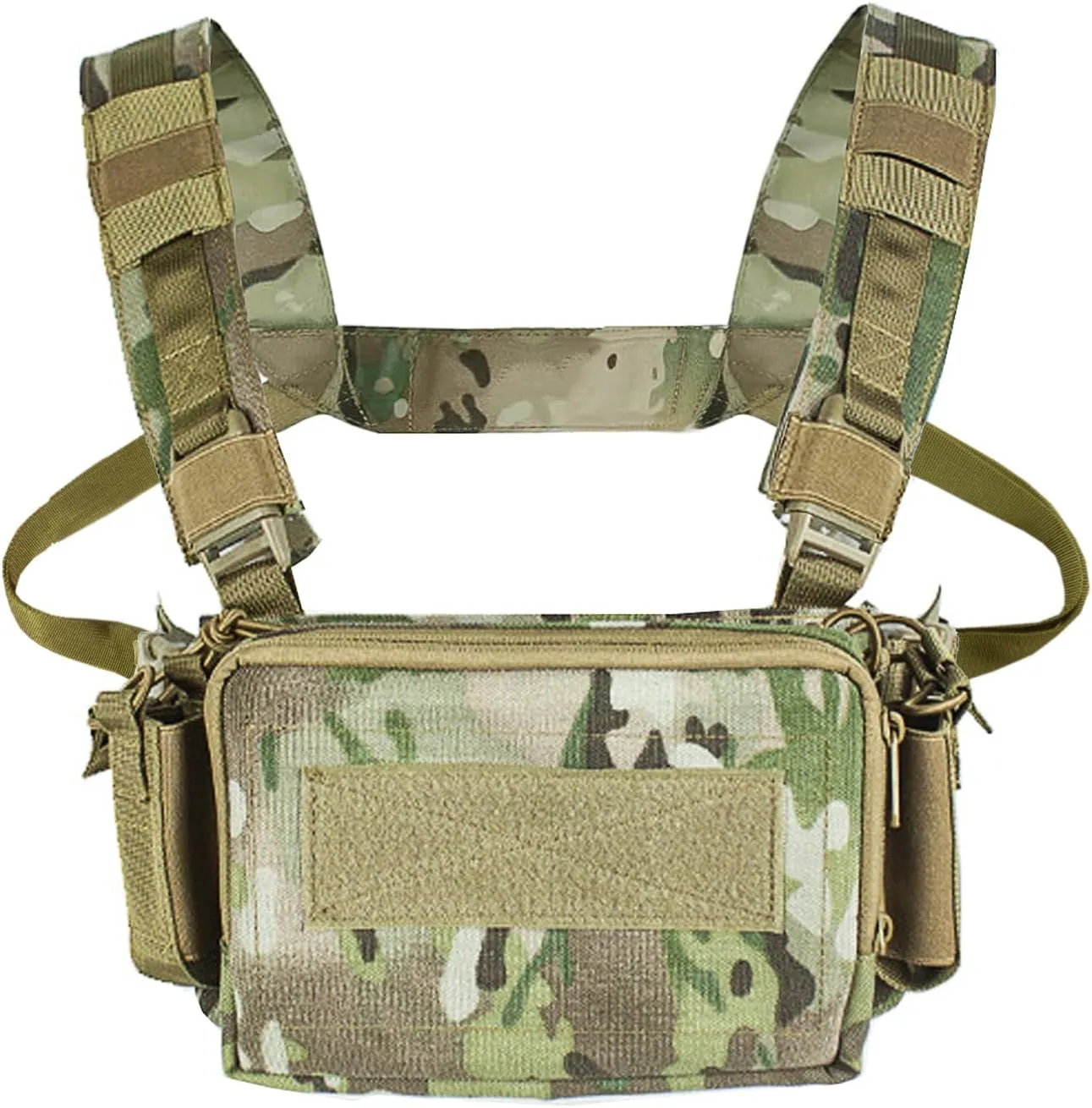 Micro Chest Rig with Triple AK/AR Mag Pouch Tactical H-Harness Bag Airsoft Kit