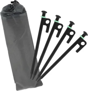 Mikikit 1set Heavy Duty Tent Stakes Tent Pegs with Glow for Camping Canopy Outdoor Use Lightweight Easy to Insert Stable Support Against Wind