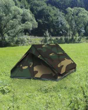 MIL-TEC® Woodland 2-Man Mini-Pack Tent – Lightweight & Reliable Outdoor Shelter