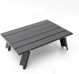 Mini Folding Table Camping Tent Table Camping Portable Coffee Table Home Bed Computer Table Aluminum Plate Table Commemoration Day