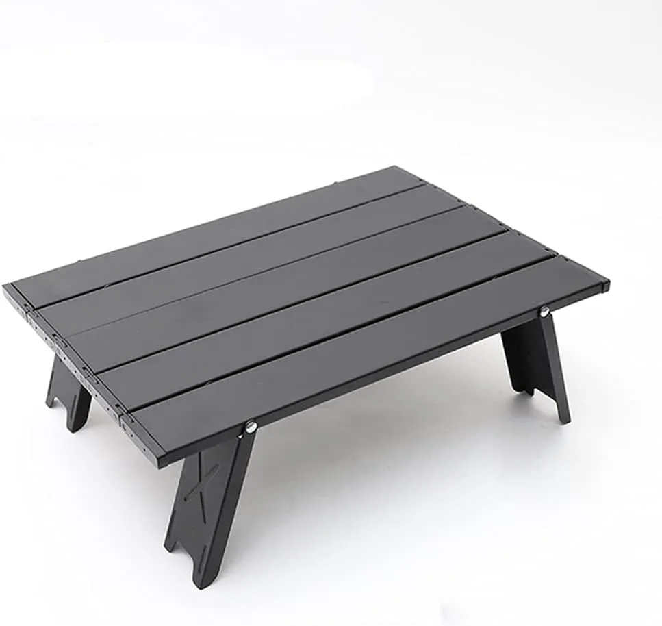 Mini Folding Table Camping Tent Table Camping Portable Coffee Table Home Bed Computer Table Aluminum Plate Table Commemoration Day
