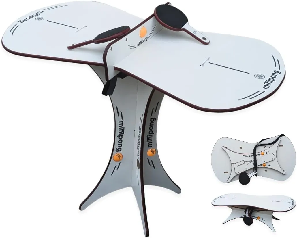 Mini Ping Pong - Foldable Coffee Table for Living Room - Portable Desk - Center Table