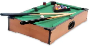 Mini Pool Table, 10.2x13.8x2.8 Inch Table Top Pool, Small with Billiards Balls, Cues and Triangle Rack, Portable for Kids Adults