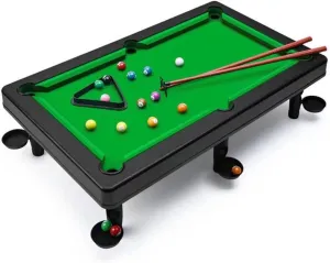 Mini Tabletop Pool Set Portable Billiards Game Includes Game Balls, Sticks, and Triangle Travel Table Top Pool Toy for Office Home Use