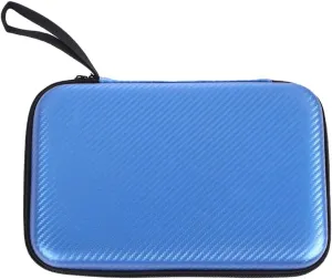 MiOYOOW Table Tennis Paddles Case，Hard Shell Sport Paddle Storage Bag Waterproof Ball Racket Bat Organzier Holder for 2 Paddles and 6 Balls