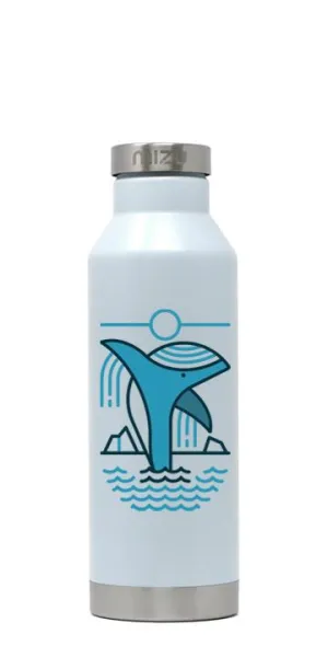Mizu V6 INSULATED BOTTLE Whale by Jono Wood