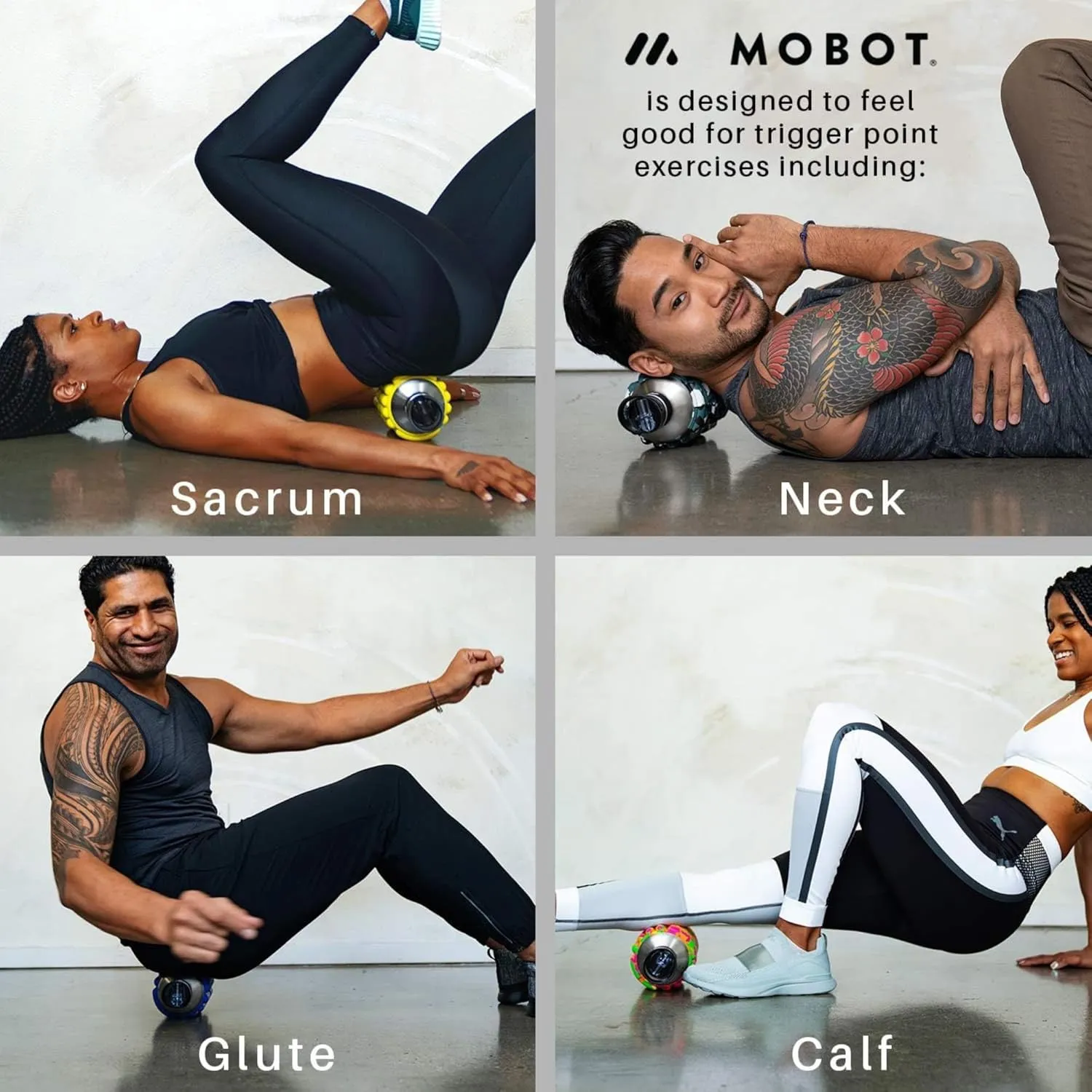 MOBOT Portable Travel Foam Roller Water Bottle with Sip Straw, Stainless Steel Screw Lid | Insulated Sports Water Bottle and Foam Rollers for Yoga, Workout, Home Gym, & Exercise, Black (27 oz)