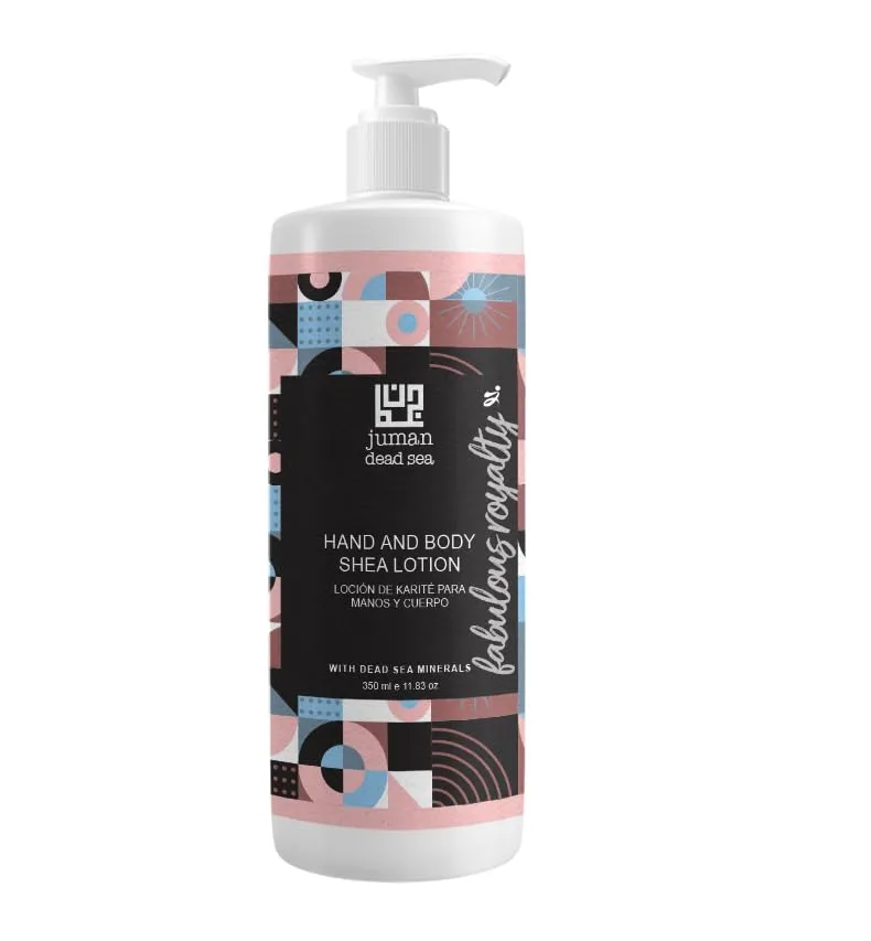 Moisturizing Shea and Cocoa Butter Hand Lotion Body Lotion with Dead Sea Minerals Ideal for Dry Skin | Normal Skin | All Skin Type | All Weather | Non-Greasy | Fabulous Royalty | Dead Sea Goods
