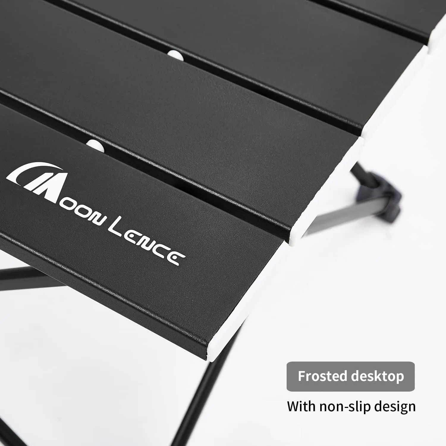 MOON LENCE Folding Beach Table, Small Folding Table, Outdoor Ultralight Aluminum Camping Table, Portable Compact Backpacking Table, Travel Table for Beach, Picnics, Cooking, Hiking