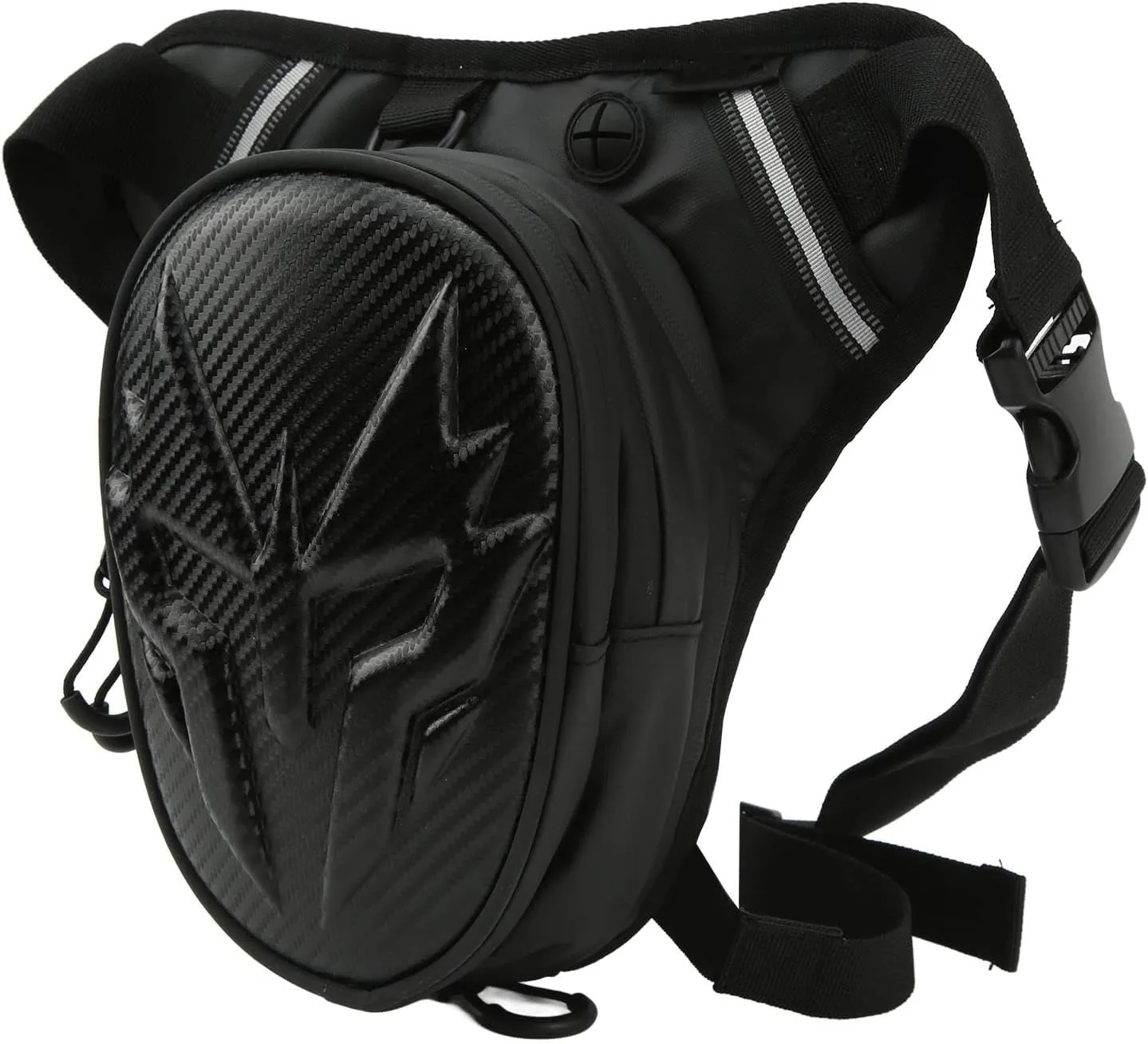 Motorcycle Leg Bag, Outdoor Thigh Bag, Bike Cycling Hiking Fanny Pack, Multifunctional Tactical Package Outdoor Hiking Thigh Bag, Waist Leg Bag (Carbon Fiber)