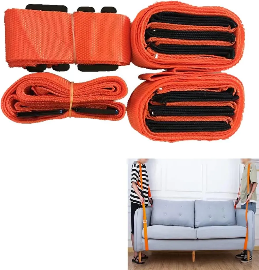 Moving Lifting Straps for Move Furniture,2-Person Lifting and Moving System, 2 Straps and 2 Vests for Carry Heavy Furniture