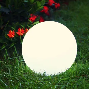 Mr.Go Solar Globe Light, RGB Solar Ball Light with Remote/Button Control, Outdoor LED Solar Orb Light with 16 Colors & 4 Modes, for Garden Patio Yard Pathway Ambience Landscape Lighting (8-inch)