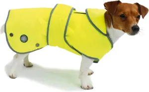 Muddy Paws All Weather Stormguard Coat Hi-Vis. Size Small (Length 30 cm, up to 52cm Girth)