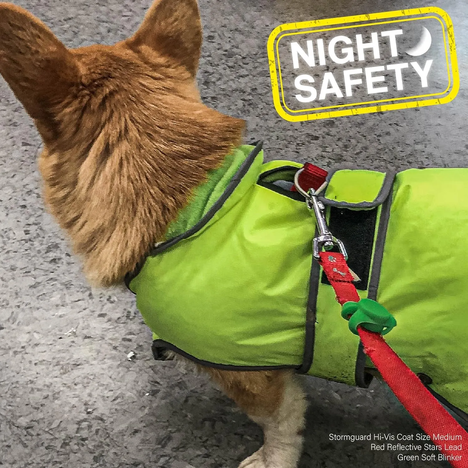 Muddy Paws All Weather Stormguard Coat Hi-Vis. Size Small (Length 30 cm, up to 52cm Girth)