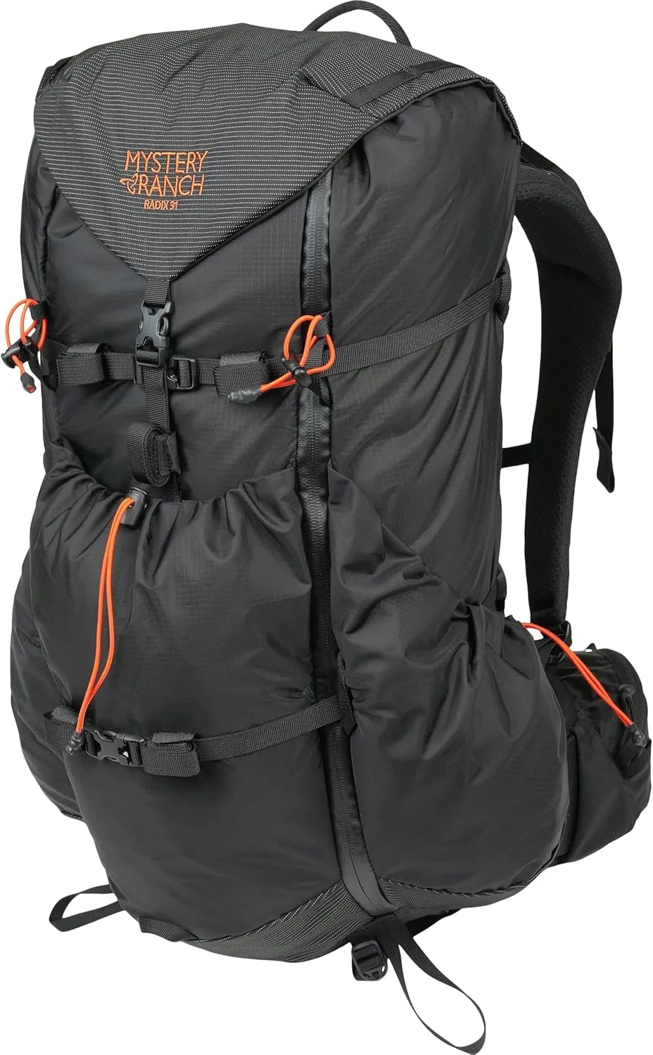 Mystery Ranch Radix 31 Backpack – Lightweight, Removable Aluminum Frame & Durable Fabric – Harness Designed for Women – 31 L,Black/Sunset