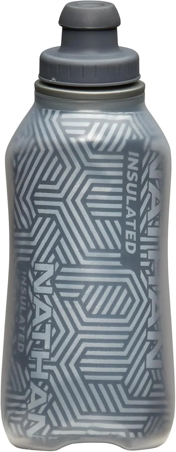 Nathan - SpeedDraw 2 12oz Ins. Flask Ribbon Red/Reflective Silver OSFA
