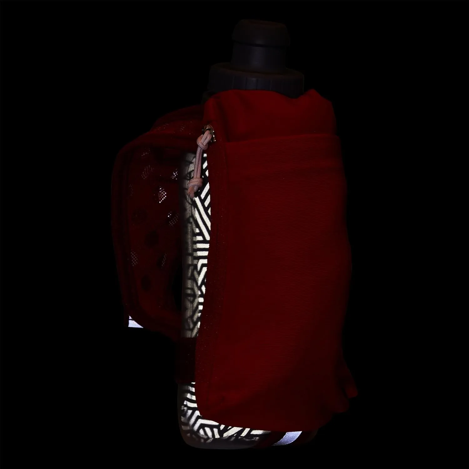 Nathan - SpeedDraw 2 12oz Ins. Flask Ribbon Red/Reflective Silver OSFA