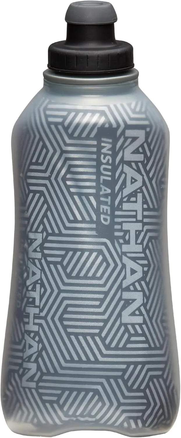 Nathan - SpeedDraw 2 View 18oz Ins. Flask Black/Reflective Silver OSFA