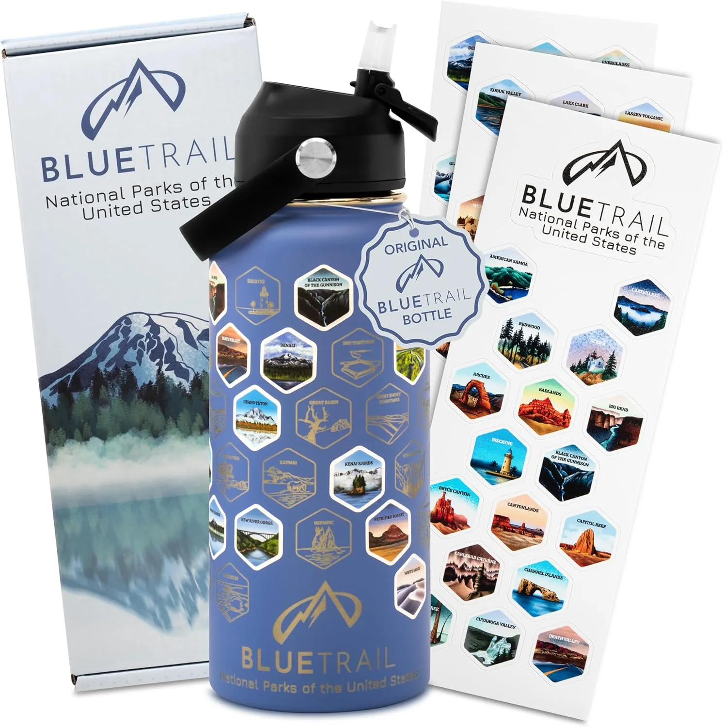 National Parks Water Bottle with Stickers