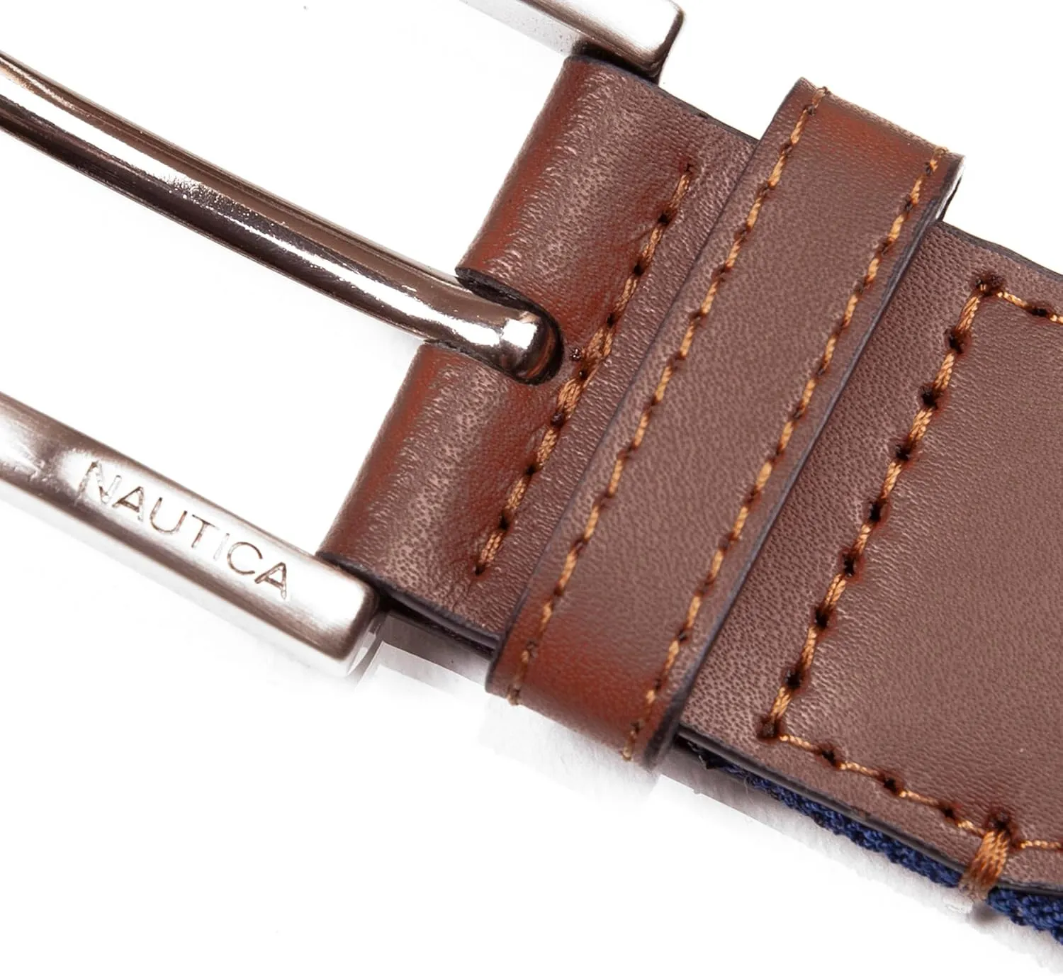 Nautica Men's Stretch Belt | Elastic | Adjustable | Classic | Everyday | Business | Work | Casual | Metal Buckle