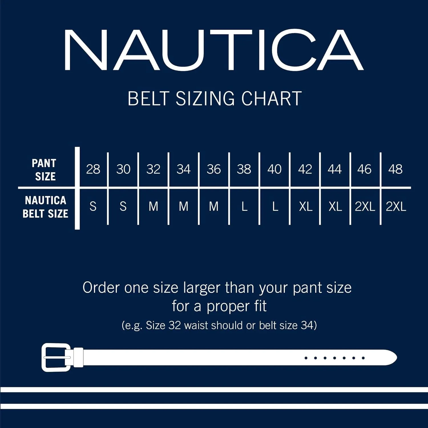 Nautica Men's Stretch Belt | Elastic | Adjustable | Classic | Everyday | Business | Work | Casual | Metal Buckle