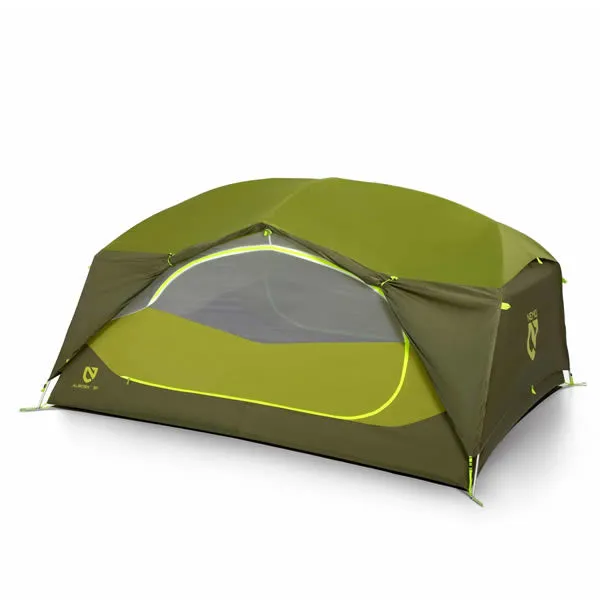 Nemo Aurora 3P: 3 Person Hiking / Backpacking Tent with Footprint (Nova Green Colour)