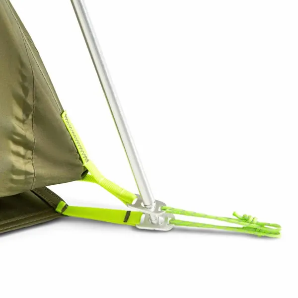 Nemo Aurora 3P: 3 Person Hiking / Backpacking Tent with Footprint (Nova Green Colour)