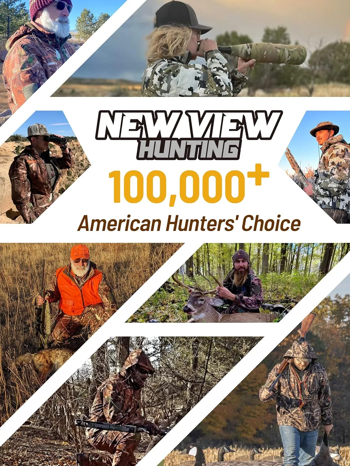 NEW VIEW Camo Hunting Clothes for Men, Quiet Warm Fleece Lining, Cold Weather Deer Hunting Jacket and Pants with Face Mask