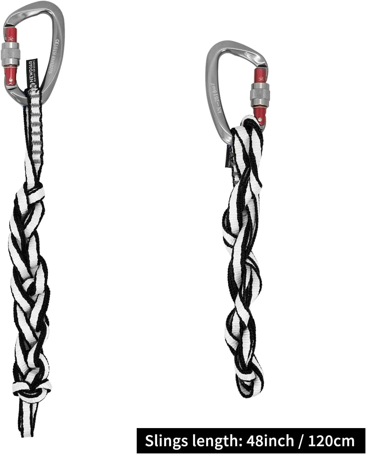 NewDoar Climbing Sling 10mm Dyneema Sling Runners 22KN 4840LB Climbing Utility Cord Rock Climbing, Creating Anchors System, Rappelling Gear, Perfect for Tree Work