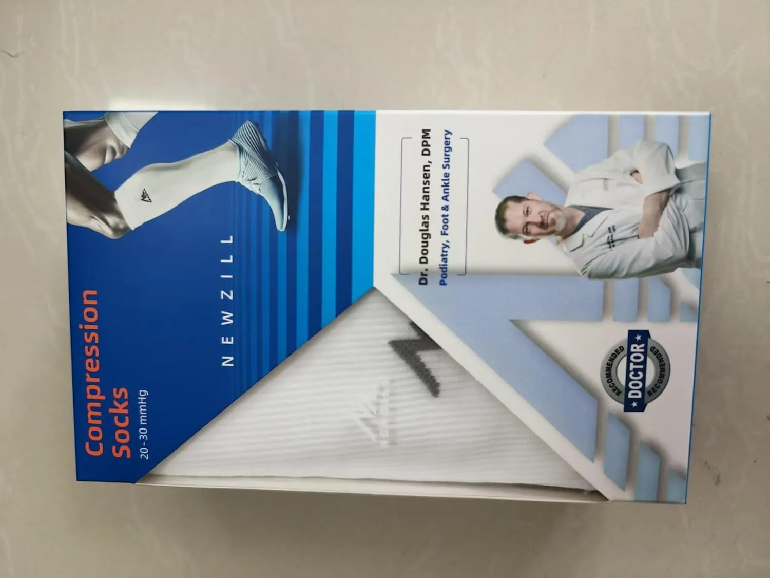 NEWZILL Medical Compression Socks for Women & Men Circulation 20-30 mmHg, Best for Running Athletic Hiking Travel Flight Nurses